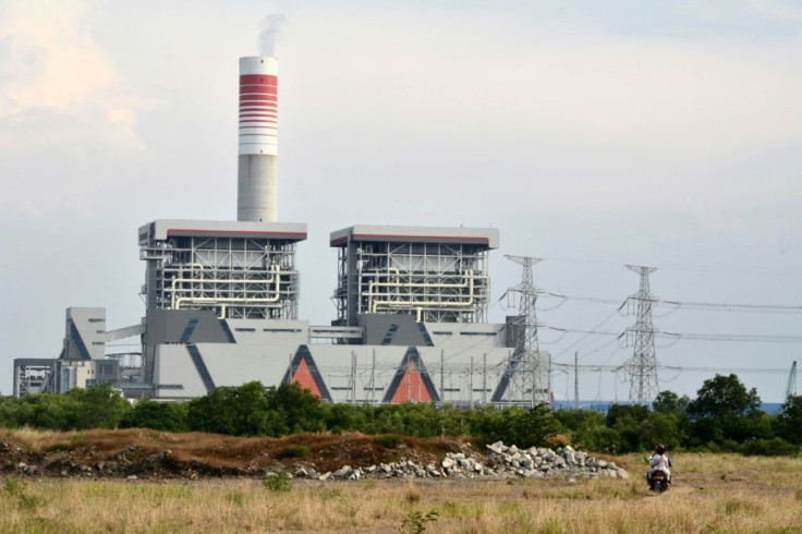 A Chinese-backed coal plant in Serang, Indonesia seen in October 2020