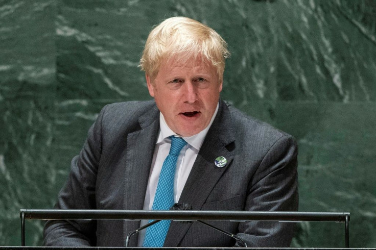 British Prime Minister Boris Johnson urges action on climate change in an address to the UN General Assembly