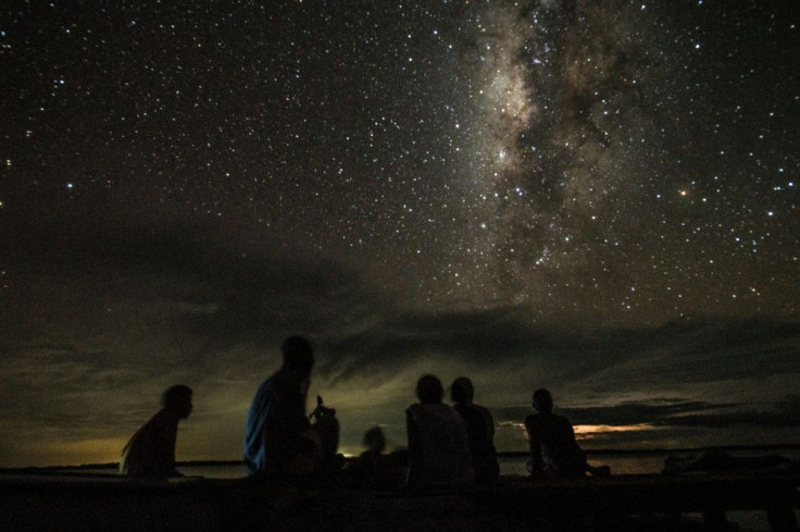 The lake attracts thousands of lightning bolts per night