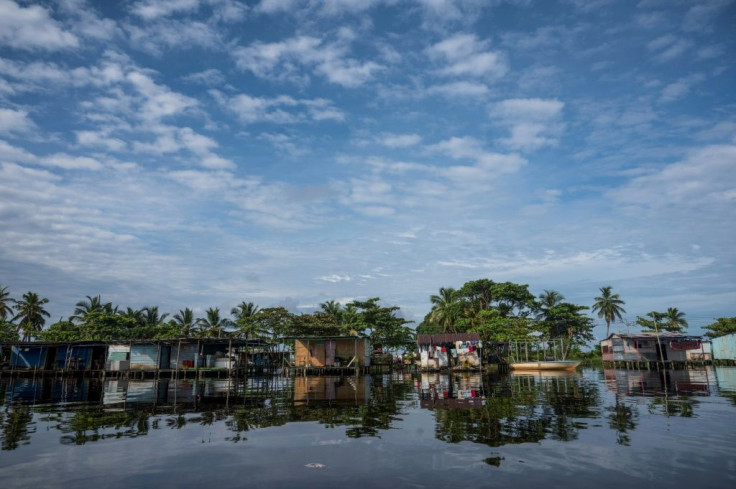 The village of Ologa, like others around it, has no electricity