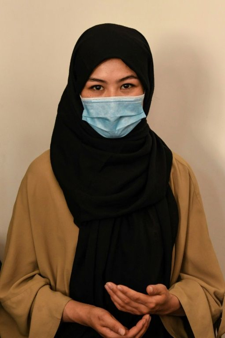Zahra, another member of Afghanistan's national taekwondo team, says she feels 'helpless'