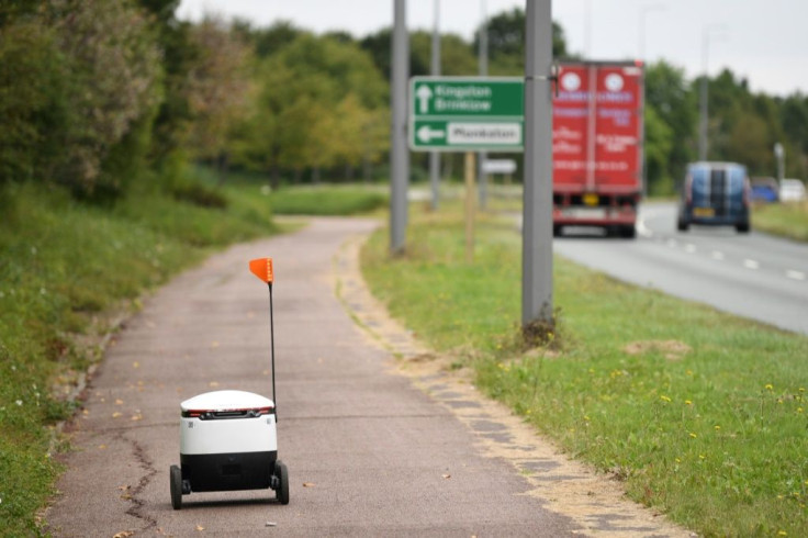 The six-wheeled automated vehicles can navigate footpaths to reach their destination