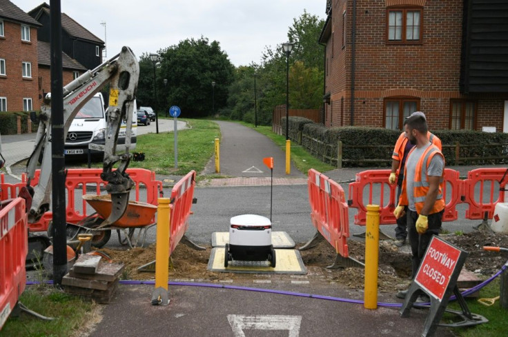 The robots can identify hazards. An operator can take control if they become stuck