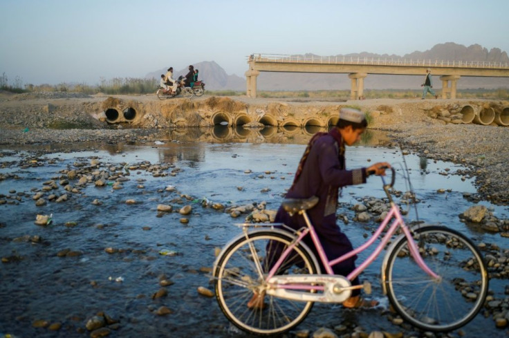 Last year the bridge over the river was destroyed by bloody clashes between the Taliban and government forces