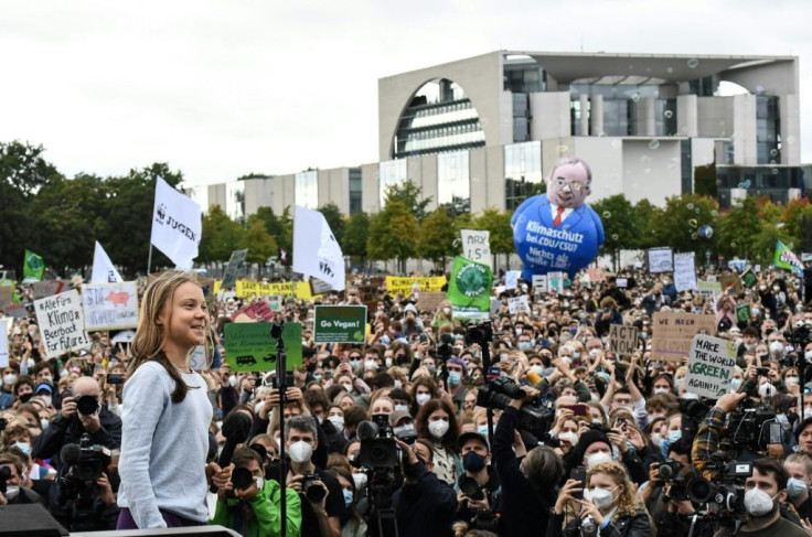 Thunberg's Fridays for Future youth movement said it was holding strikes in more than 400 German cities and towns