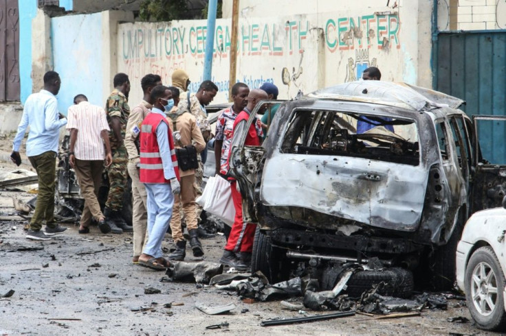 The bombing took place within a kilometre of Villa Somalia, the presidential palace