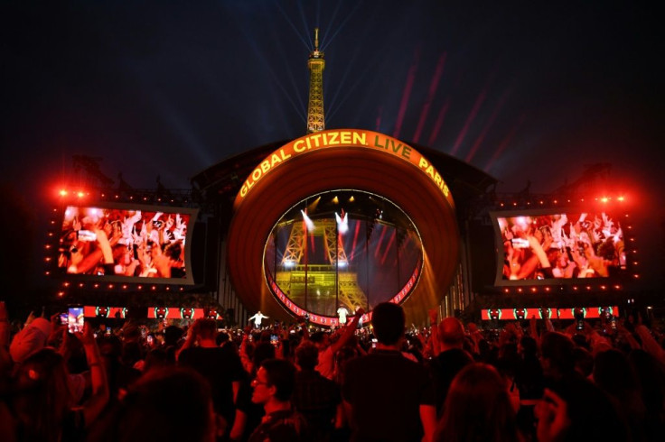Macron's announcement came in a video broadcast during the Paris leg of the Global Citizen Live concert
