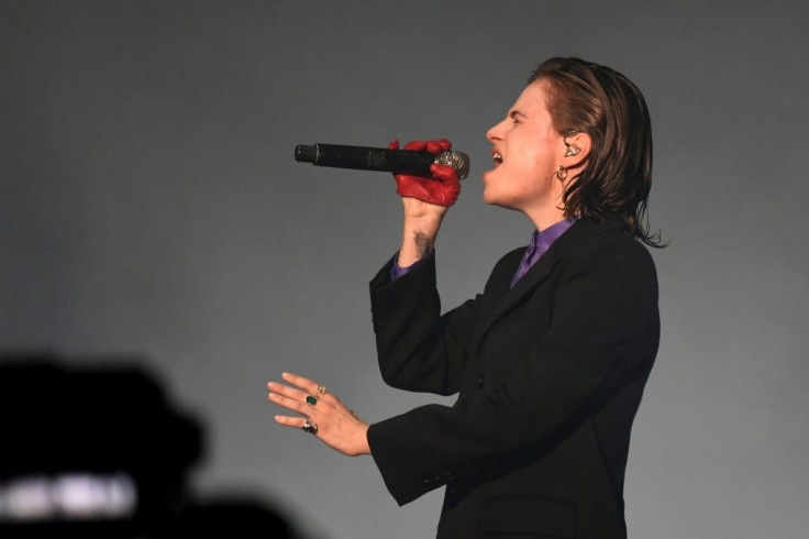 French singer Heloise Letissier, aka Chris or Christine and the Queens performed in Paris for the 'Global Citizen Live' concert