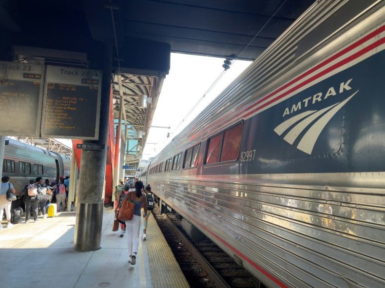 Around 141 passengers and 16 crew members were traveling from Chicago towards the Pacific coast on an Amtrak train (similar to the one pictured in July 2021) when eight of the 10 cars came off the tracks