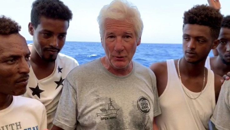 Richard Gere went aboard the Open Arms in August 2019 to support the migrants, a visit mocked by Salvini at the timeÂ 