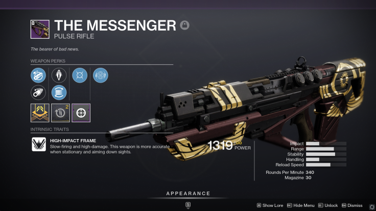 The Messenger is one of the best pulse rifles in Destiny 2 as of Season 15