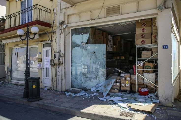 The farming town of Arkalochori was particularly badly hit