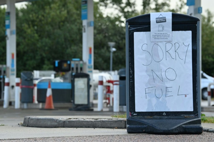 The government insists it has fuel stocks in reserve but not enough tanker drivers to deliver it