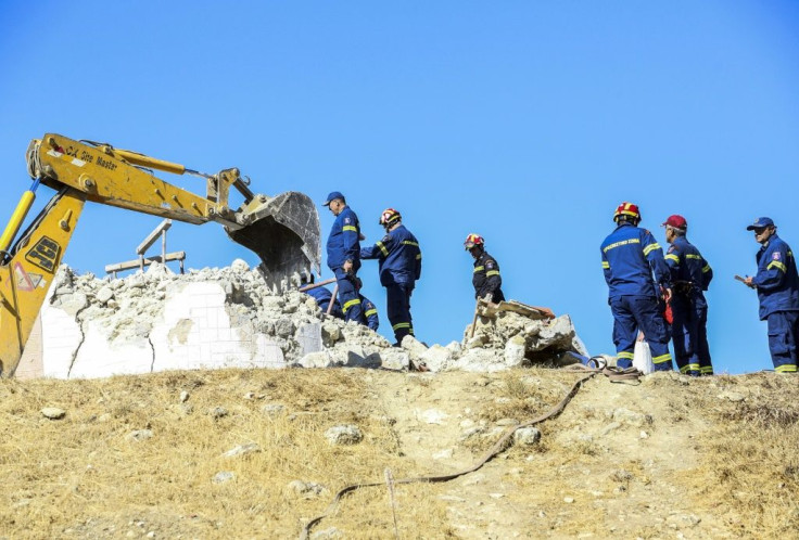 The quake hit the small town of Arkalochori particularly badly