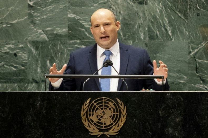 Israeli Prime Minister Naftali Bennett, addresses the 76th Session of the UN General Assembly, accused Iran of breaching "all red lines" aimed at curbing its nuclear weapons program