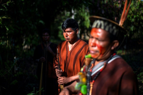 Members of the Ashaninka indigenous community are seen in Pichari, Peru