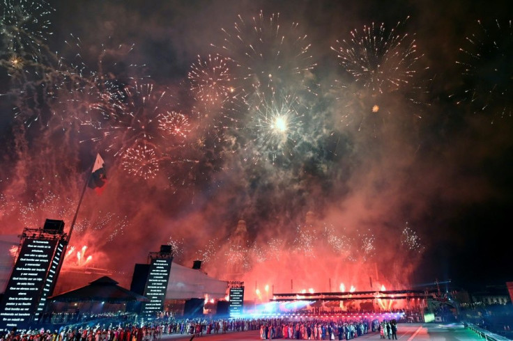 Mexico celebrated 200 years of independence from Spain with an event featuring fireworks, theatre and multimedia displays