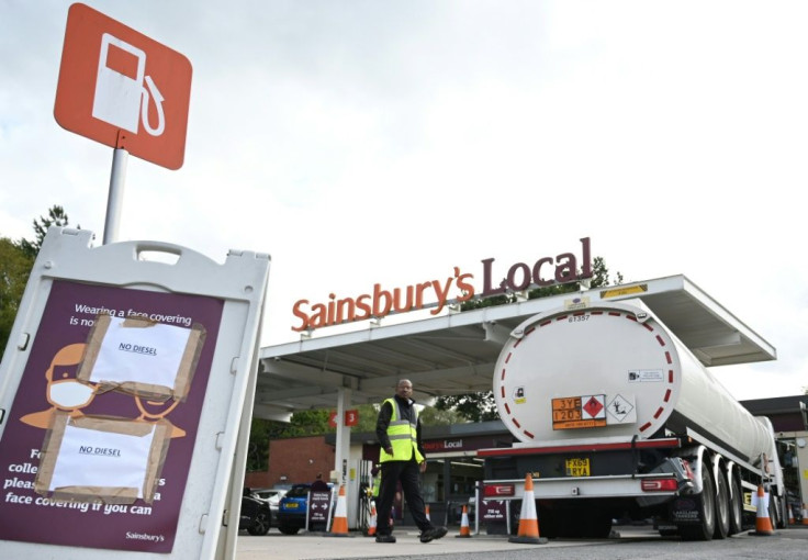 A lack of tanker drivers and panic buying has caused many filling stations to run dry