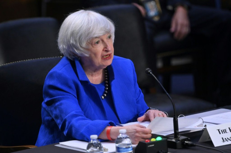 US Treasury Secretary Janet Yellen speaks during a Senate Banking, Housing and Urban Affairs Committee hearing at the Hart Senate Office Building on September 28, 2021 in Washington, DC
