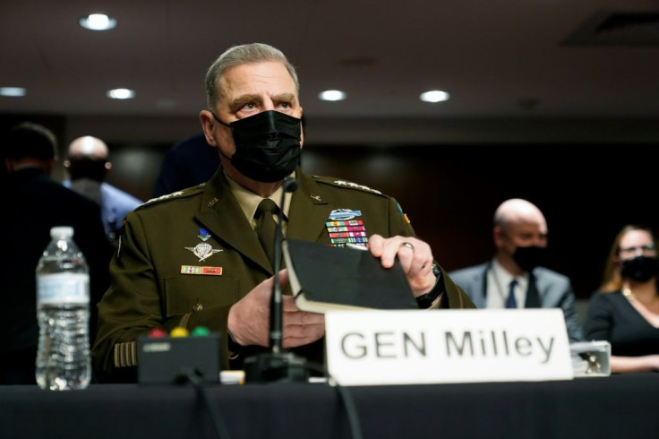 General Mark Milley, chairman of the US Joint Chiefs of Staff, said his calls to his Chinese counterparts in late 2020 and early 2021 were intended to de-escalate tensions