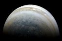 This NASA photo released on July 2, 2018 shows Jupiter's southern hemisphere captured by NASA's Juno spacecraft on the outbound leg of a close flyby of the gas-giant planet