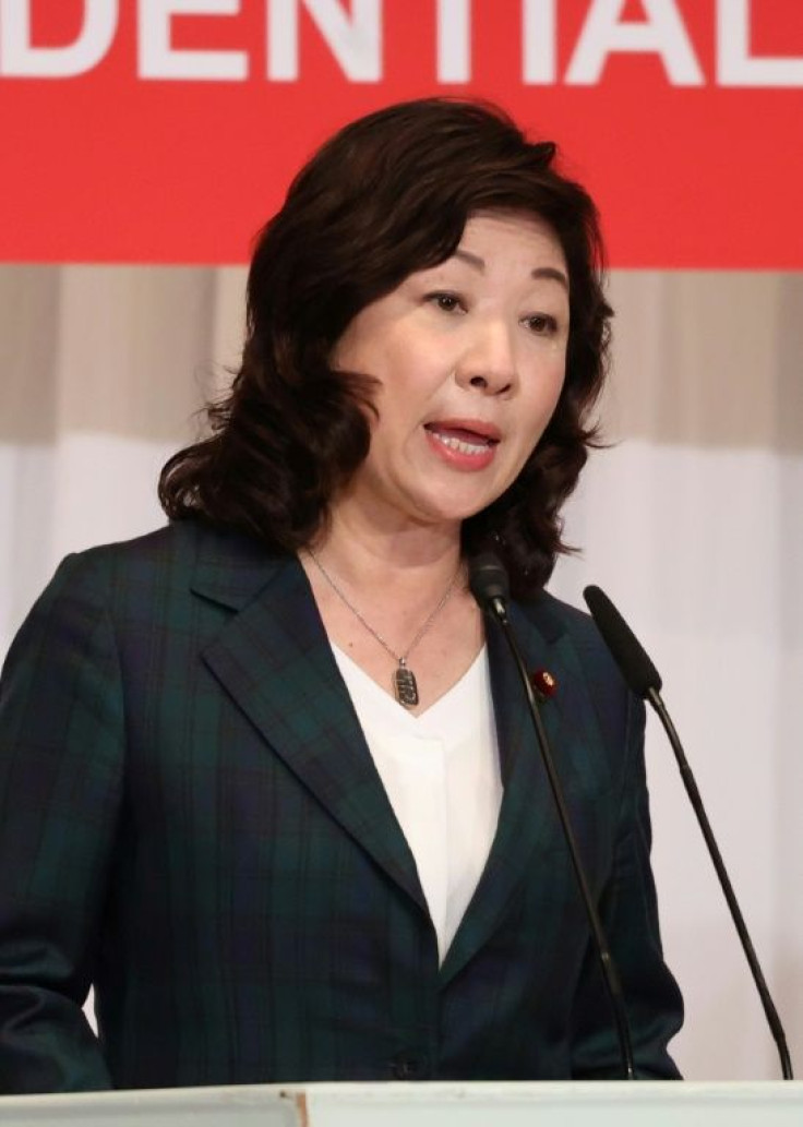 Former women's empowerment minister Seiko Noda jumped into the race a day before campaigning began
