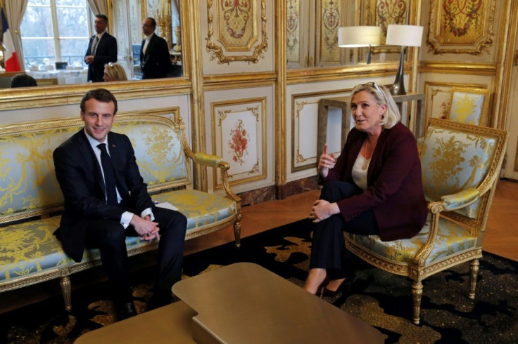 Most analysts see the two-round election process heading to a repeat of the 2017 final-stage duel between Macron and far-right leader Marine Le Pen