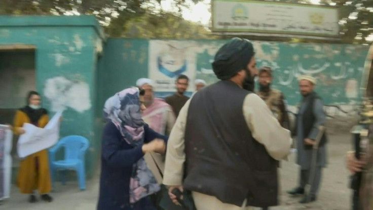 Taliban fire shots to disperse women's protest in Kabul