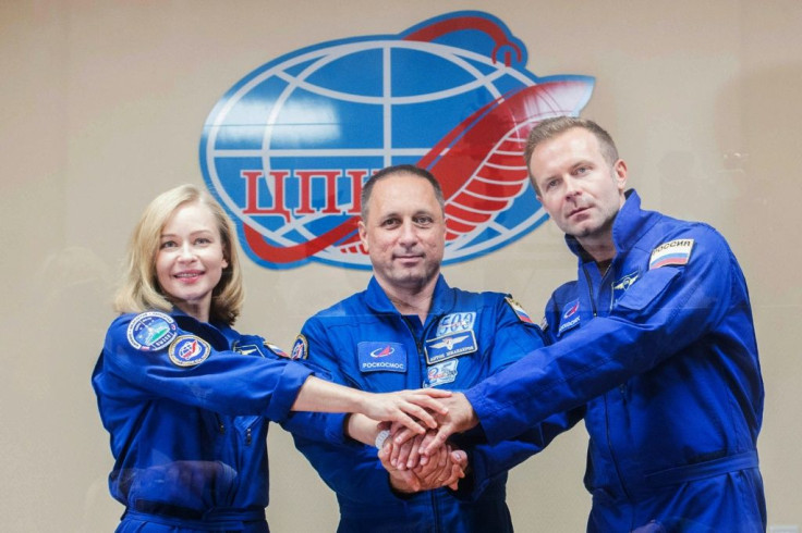 Director Klim Shipenko (R) said the space movie would be 'an experiment'