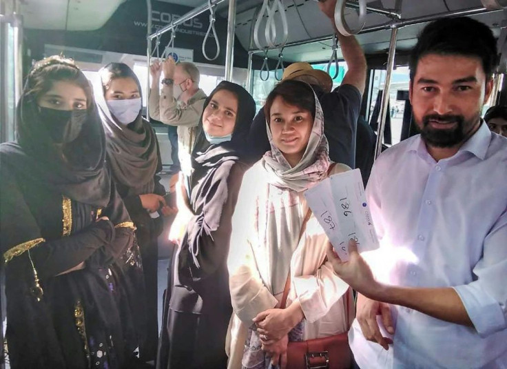 The group, about half of them women and girls, plan to fly to Portugal with the support of the government there