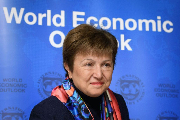 IMF Managing Director Kristalina Georgieva, pictured in January 2020, has warned that inequality, inflation and debt threaten the global economic recovery