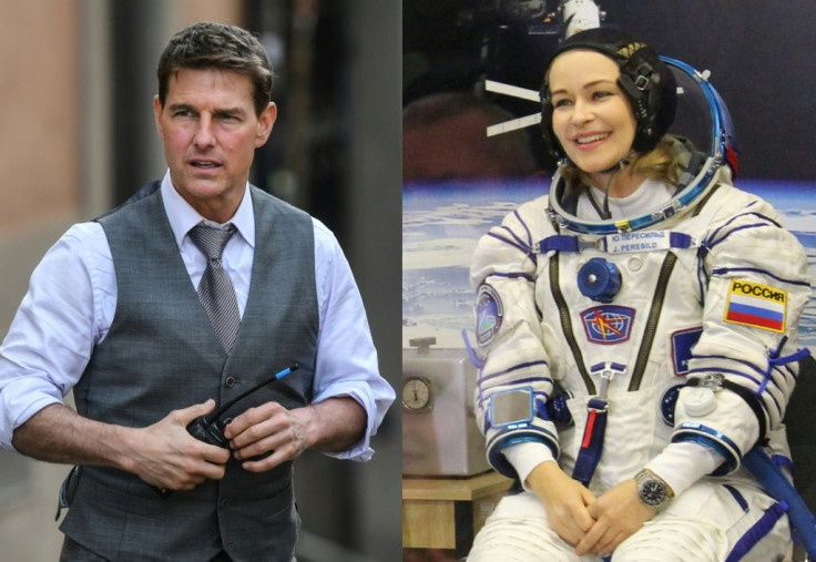 Russian actress Yulia Peresild has beaten Hollywood star Tom Cruise in the movie version of the space race