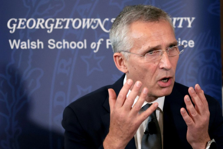 NATO Secretary General Jens Stoltenberg speaks at Georgetown University