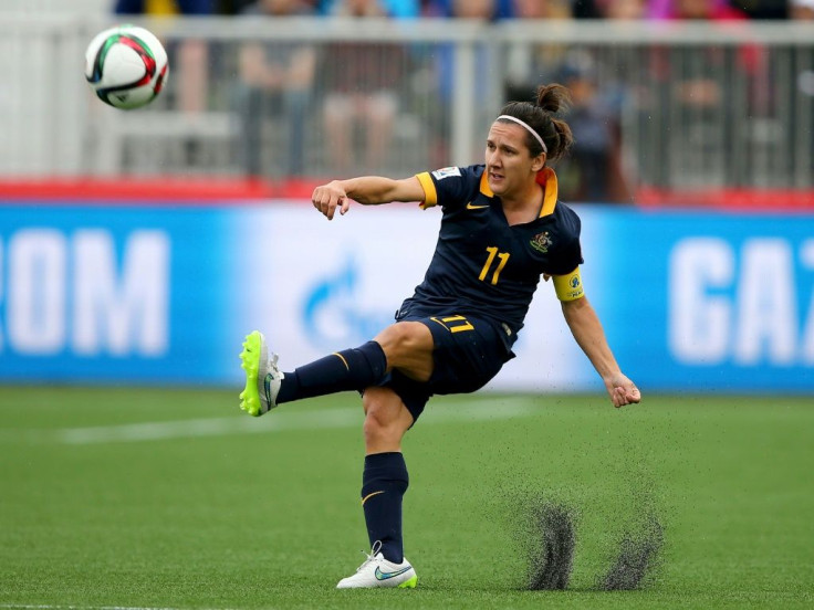Australian footballer Lisa De Vanna -- seen here in 2015 -- has said she was sexually harassed and bullied during her career