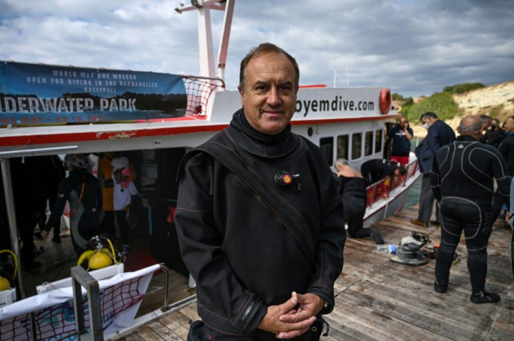 Uunderwater photographer Ethem Keskin in Canakkale: 'You feel the stress of war'