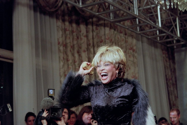 US singer Tina Turner is seen in Paris on November 22, 1995