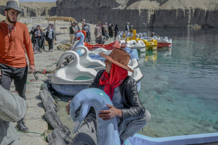 After the Taliban seized power, the site in Bamiyan province was deserted, but seven weeks later tourists have begun to return