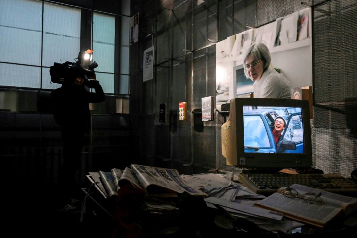 Politkovskaya's office has been turned into a small museum in her memory