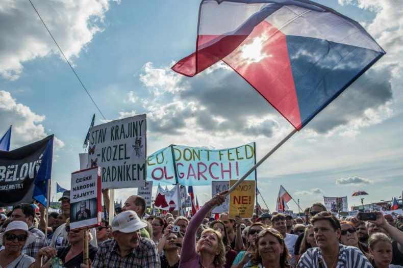 The Czech Republic on Sunday saw its largest protest since the collapse of communism in 1989