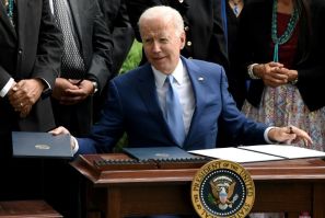 US President Joe Biden signs three proclamations restoring protections stripped by the Trump administration for Bears Ears, Grand Staircase-Escalante, and Northeast Canyons and Seamounts national monuments
