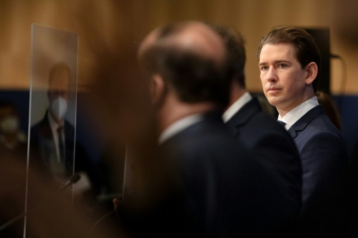Kurz has denied any wrongdoing, reiterating on Saturday that allegations against him were 'false'