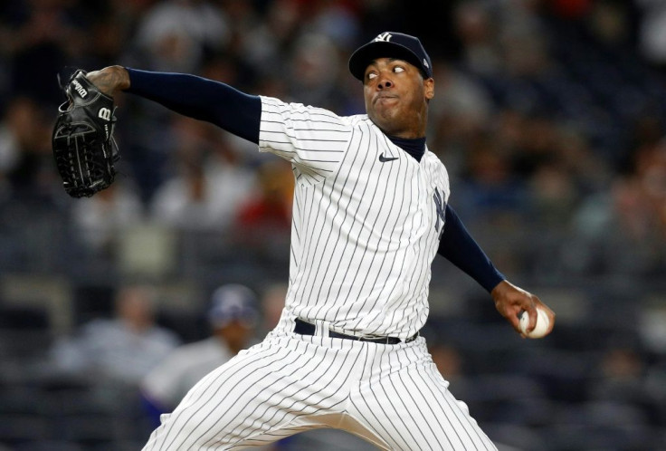 New York Yankees pitcher Aroldis Chapman is another Cuban player who defected to pursue a career in the Major Leagues