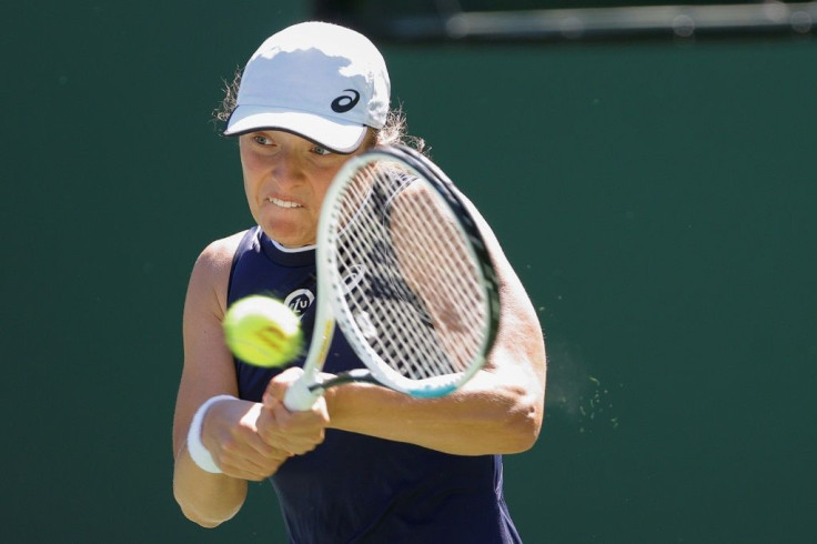 Iga Swiatek of Poland coasted to victory 6-1,  6-0 over Russia's Veronika Kudermetova in the third round of the BNP Paribas Open at Indian Wells, California