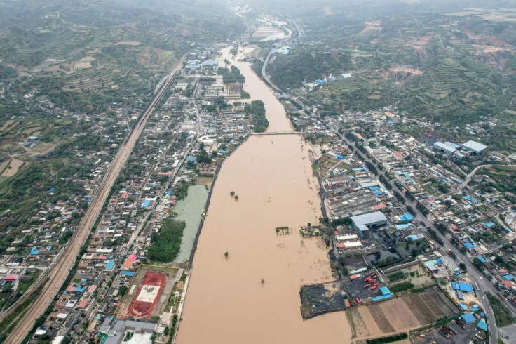 There has been unseasonably heavy rain and flooding in north China's Shanxi province