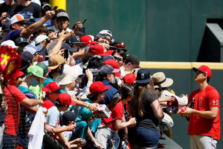 Shohei Ohtani has become hugely popular with fans, always taking time to sign autographs