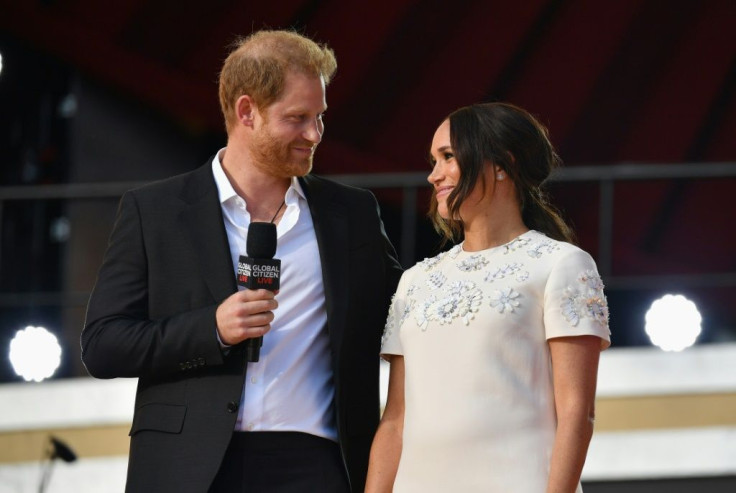 Britain's Prince Harry and Meghan Markle, seen in September 2021, will serve as 'impact partners' for the investment firm Ethic
