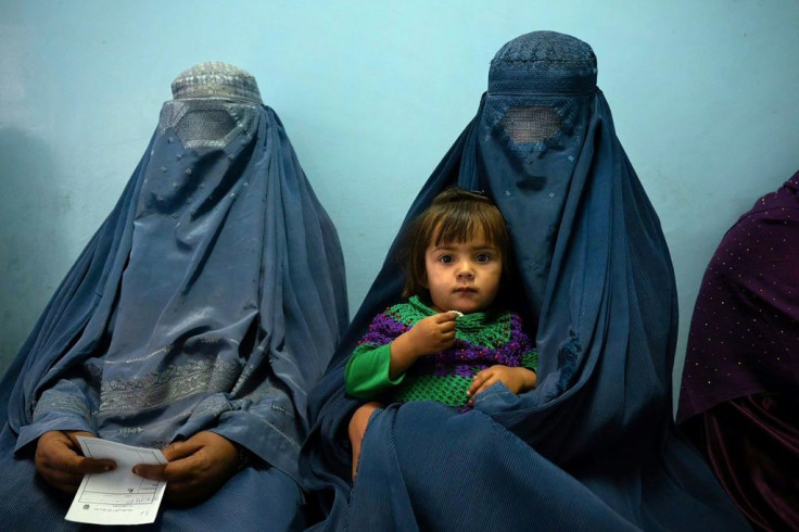 Two women and a child at the clinic, run by the Swedish Committee for Afghanistan