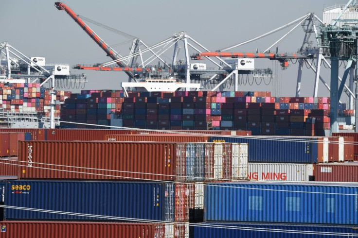 Containers are piling up at ports as businesses struggle to cope with soaring consumer demand