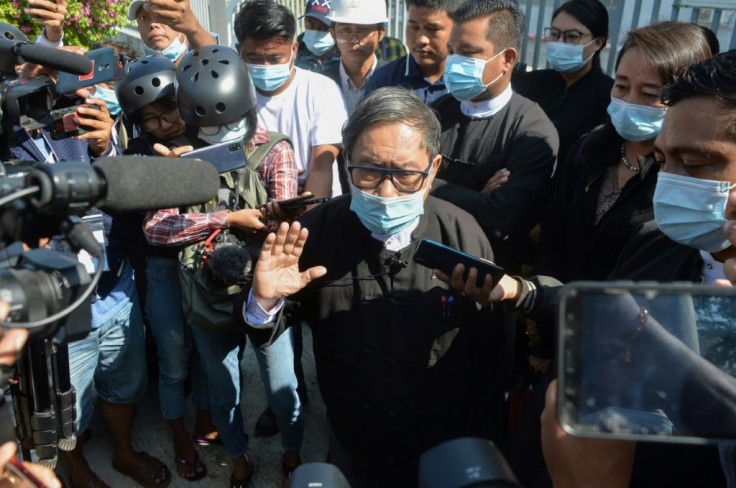 Khin Maung Zaw said he had been gagged under section 144 of the Myanmar criminal procedure code
