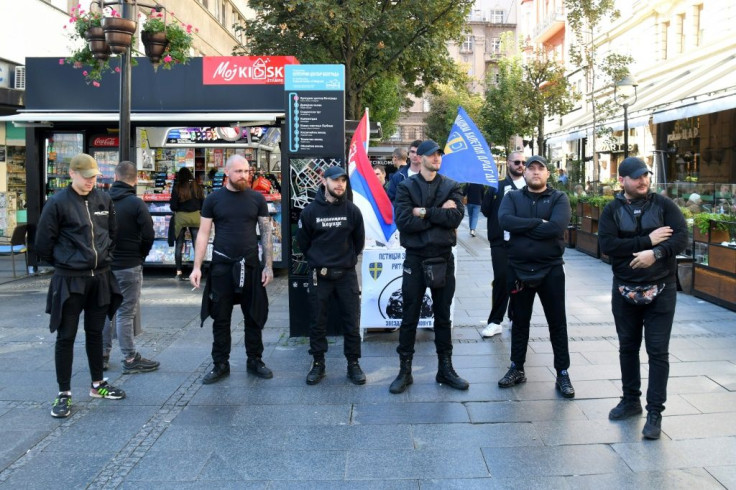 Men in Belgrade campaign for the early release of Zvezdan "The Snake" Jovanovic -- a fellow paramilitary who killed reformist PM Zoran Djindjic in 2003